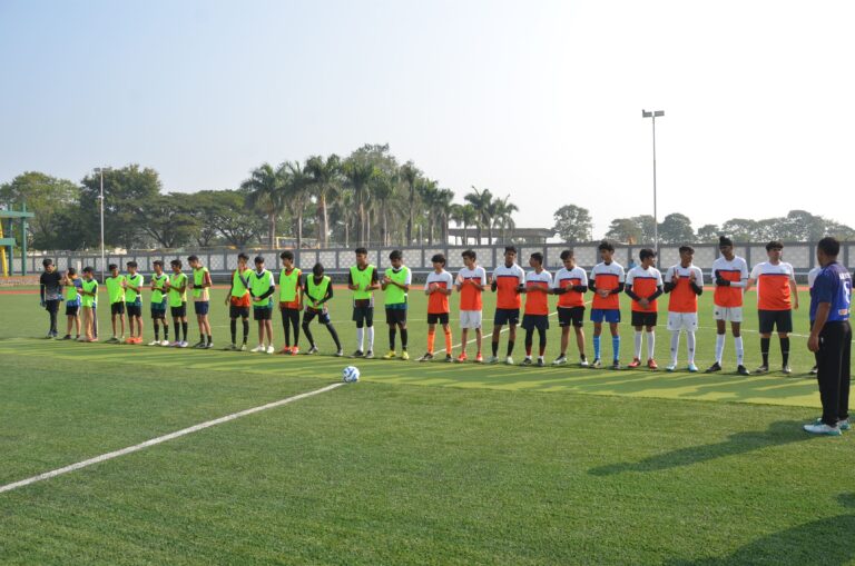 Fravashi International Academy Football Team On Ground