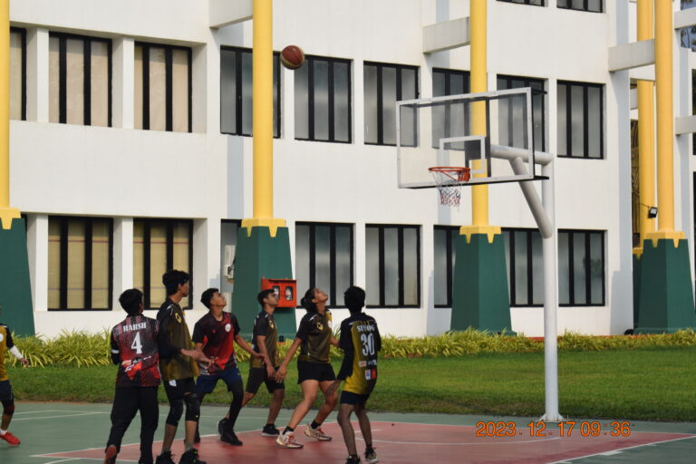 Fravashi Academy Student Playing Basketball