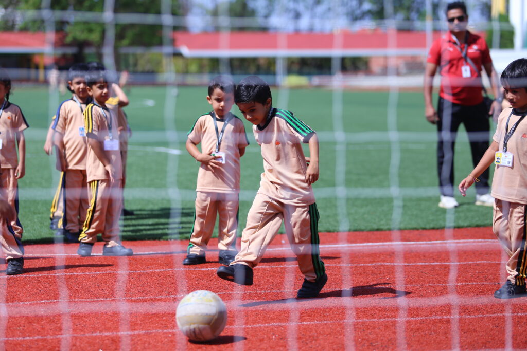 preprimary Student Football activity at Fravashi