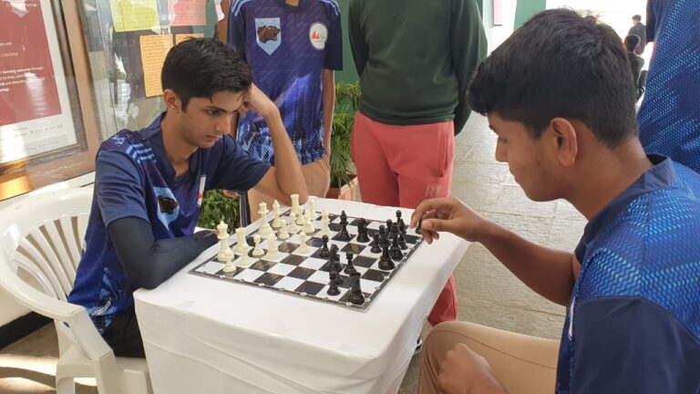 Fravashi Academy Student Playing Chess